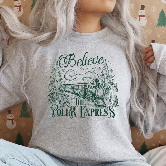 Believe The Polar Express Green