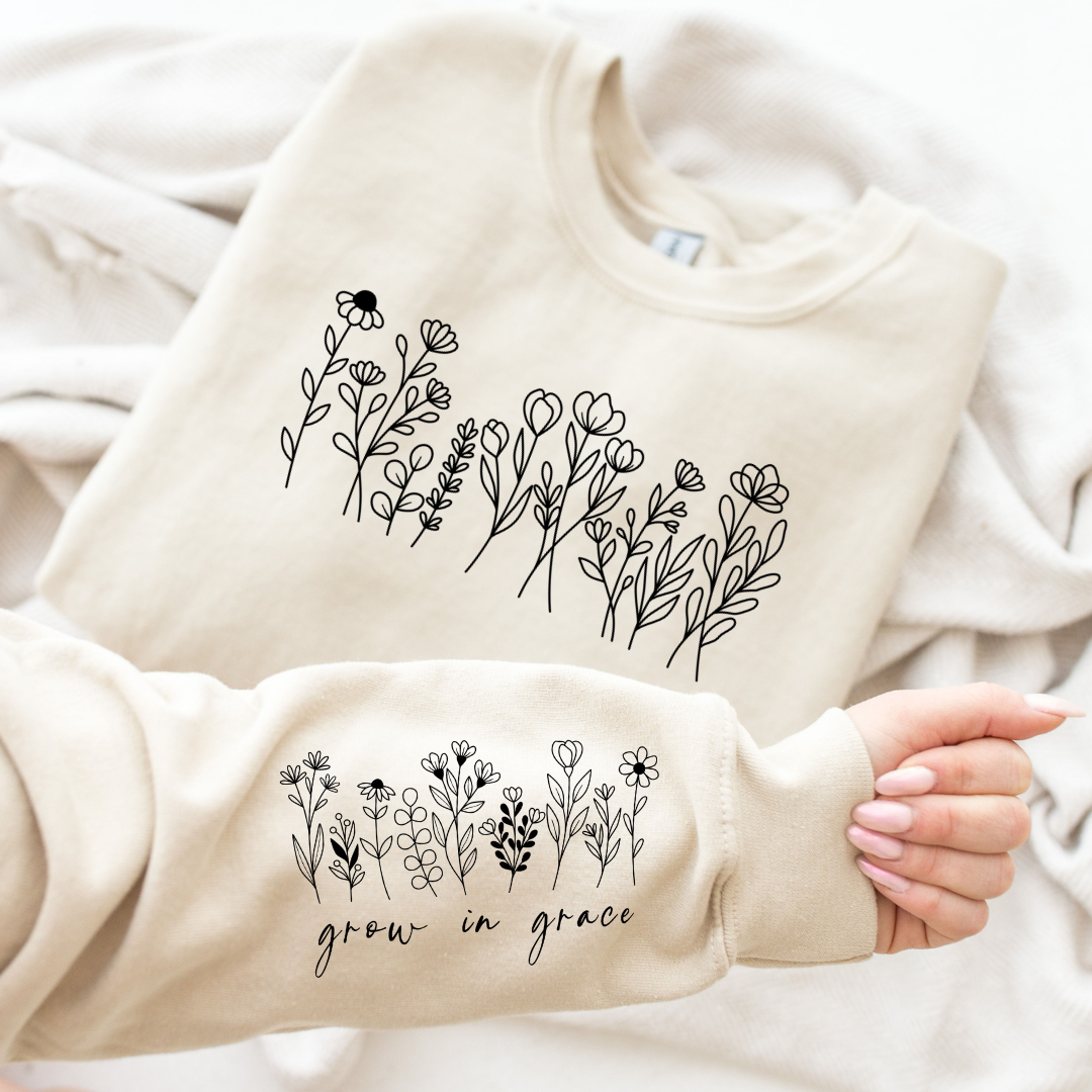 Grow in Grace Sleeve Print