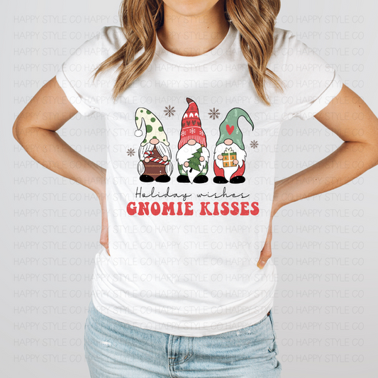 Holiday Wishes Gnomie Kisses