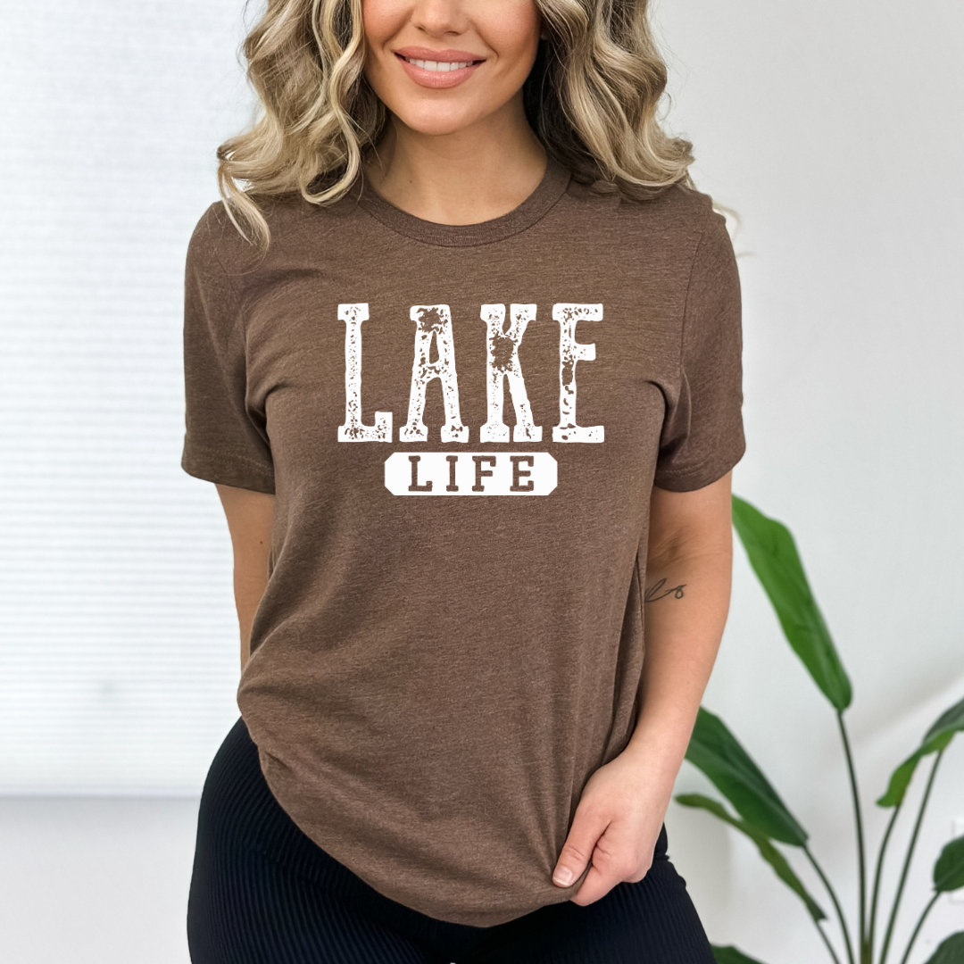 Lake Life Distressed White