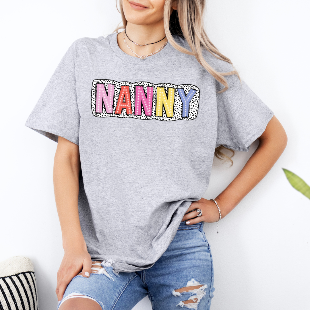 Nanny Outline Text