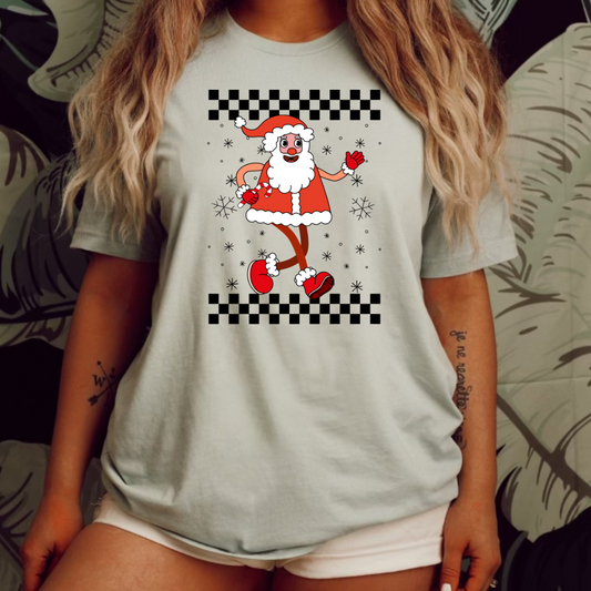 Retro Christmas Checkered - Skinny Santa