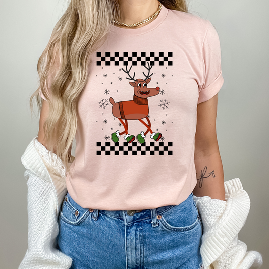 Retro Christmas Reindeer