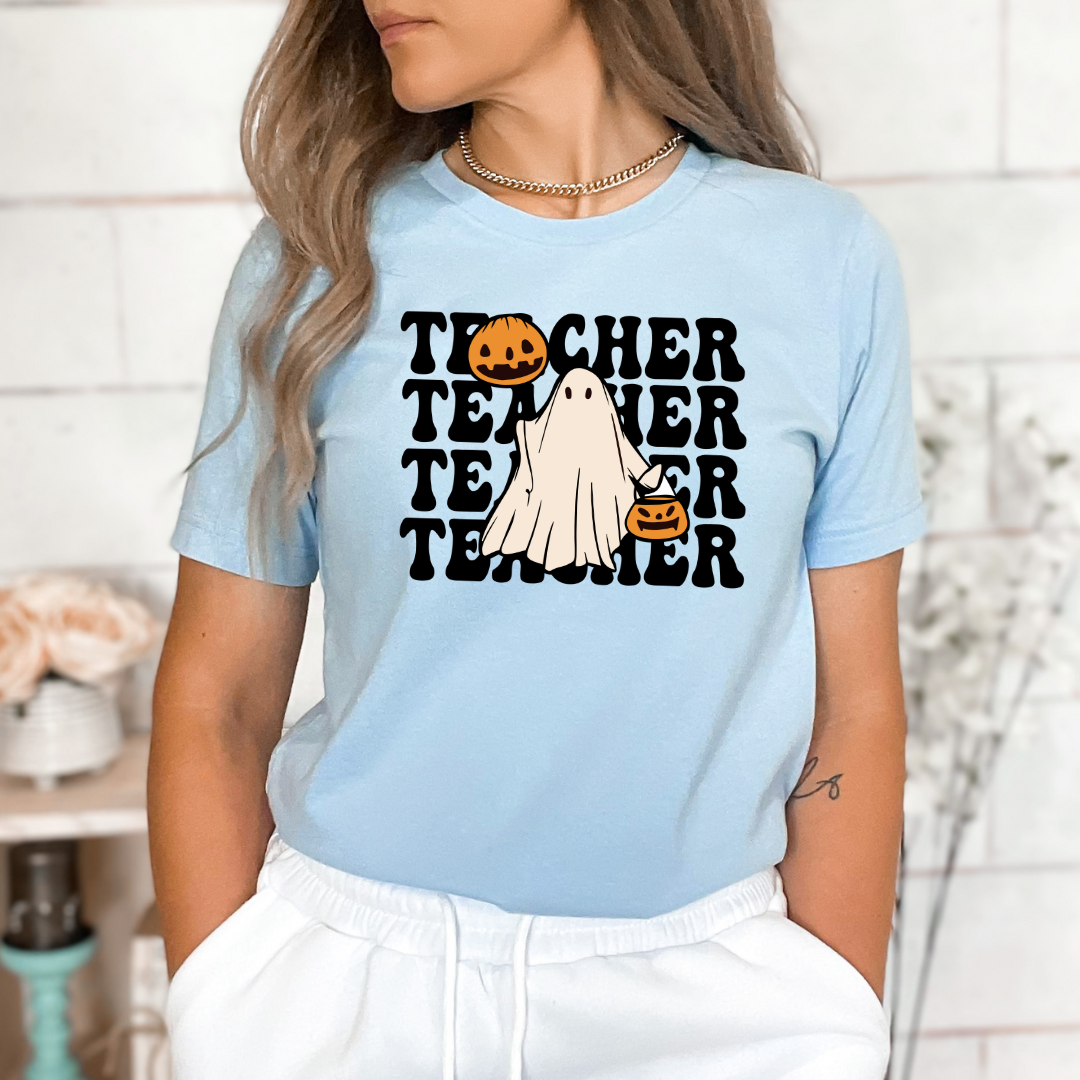 Teacher Ghost Pumpkin