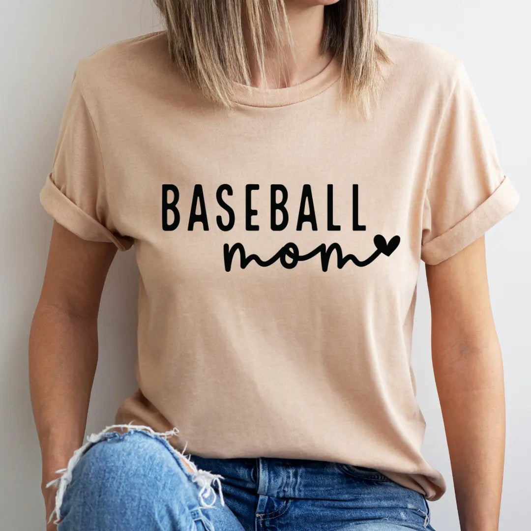 Baseball Mom Heart