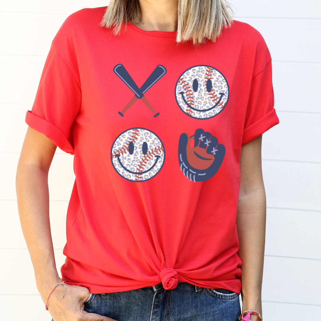 Baseball Monogram 4 - Solid