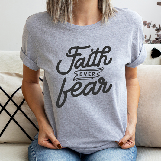 Faith Over Fear Italic Cursive