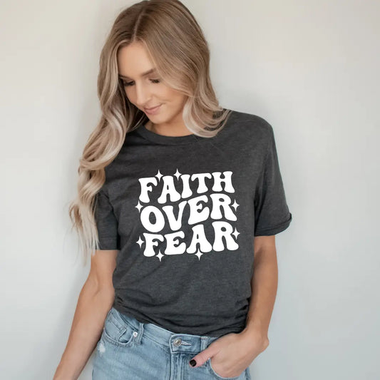 Faith Over Fear Uppercase Wavy