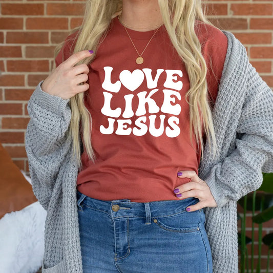 Love Like Jesus Uppercase Wavy