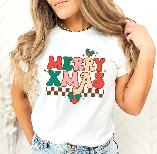 Merry Xmas Checkered