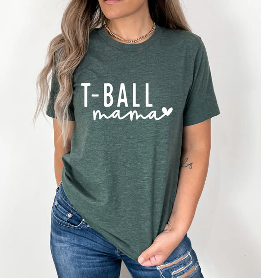 T-ball Mama Heart