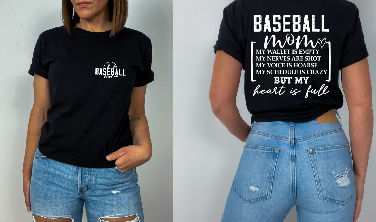 Baseball Mom Heart is Full