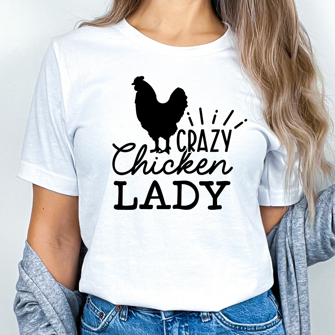 Crazy Chicken Lady Solid Color